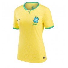 Brasil Hjemmedrakt Kvinner VM 2022 Kortermet